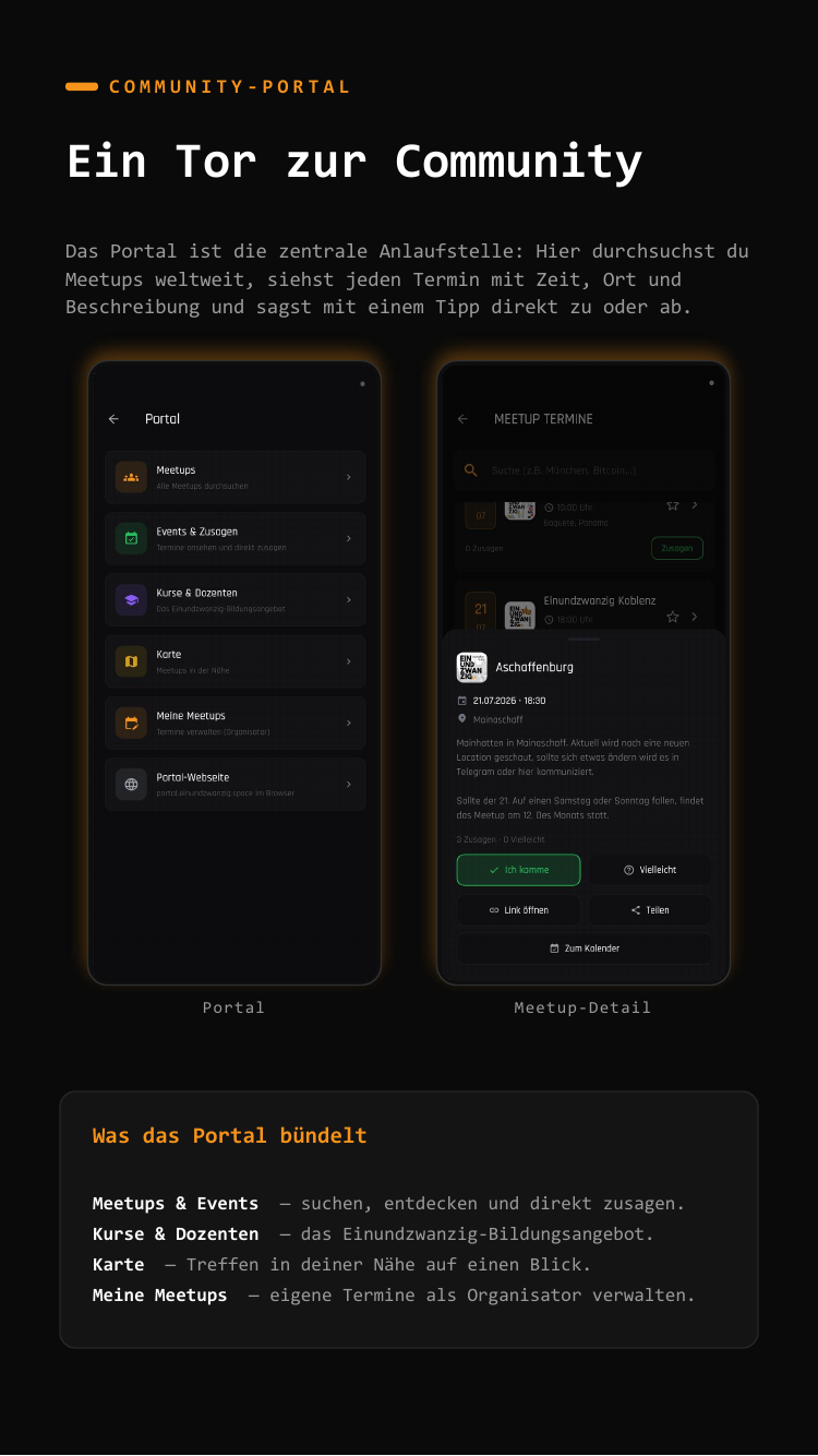 Einundzwanzig Community Portal