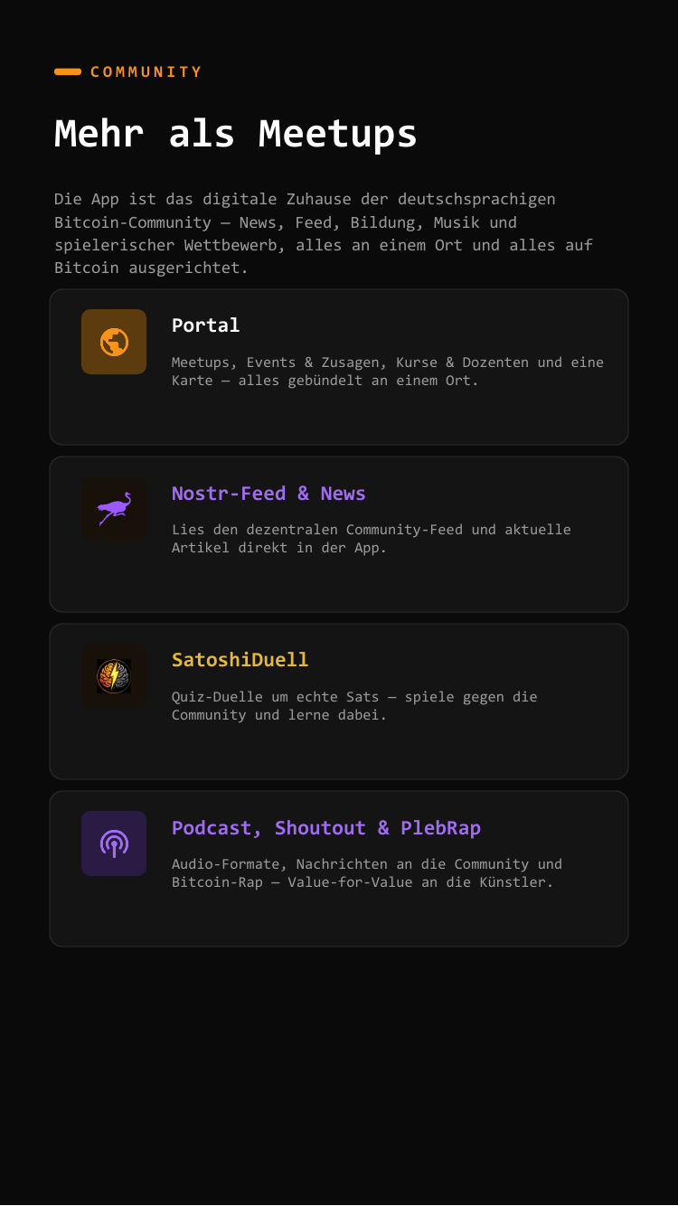 Community Funktionen